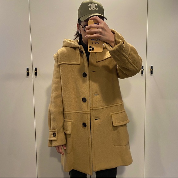 Chloe coat virgin wool mohair wool camel color Sz 42 - Picture 14 of 14